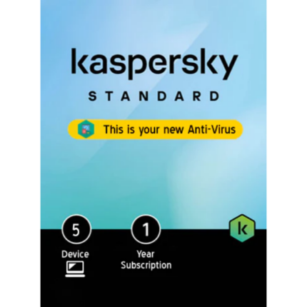 Kaspersky Standard 5 User Antivirus 1 Year