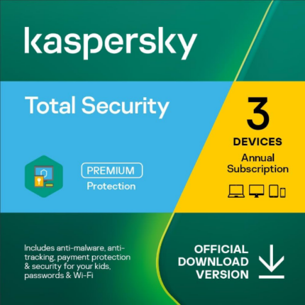 Kaspersky Total Security 3 Devices + 1 License