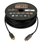 Vention Fiber Optical 4K Engineering Male to Male Cable 50M Black VEN ALABX