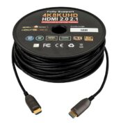 Vention Fiber Optical 4K Engineering Male to Male Cable 50M Black VEN ALABX
