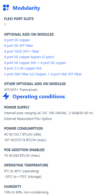 Xgs 2300 operating conditions